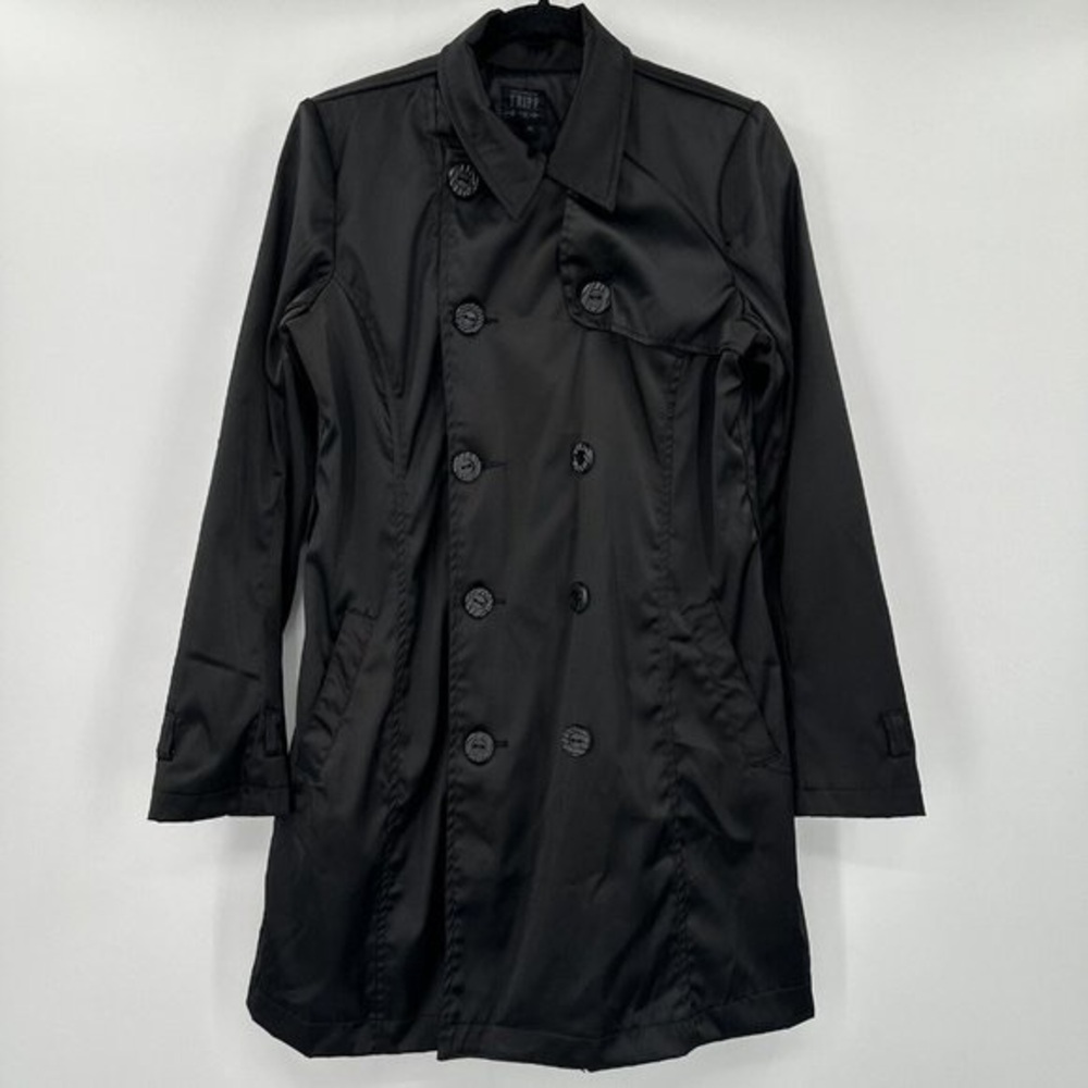 Tripp NYC Black Double-Breasted Coat